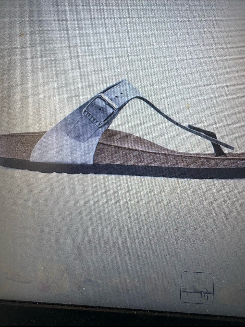 Birkenstock Women's Gizeh Thong Sandal - Silver Metallic
